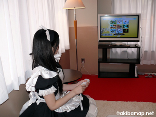 Illustration for article titled Playing Wii Fit With A Japanese Maid, A Photo Journey